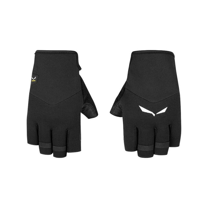 Salewa Via Ferrata Leather Gloves Black Out